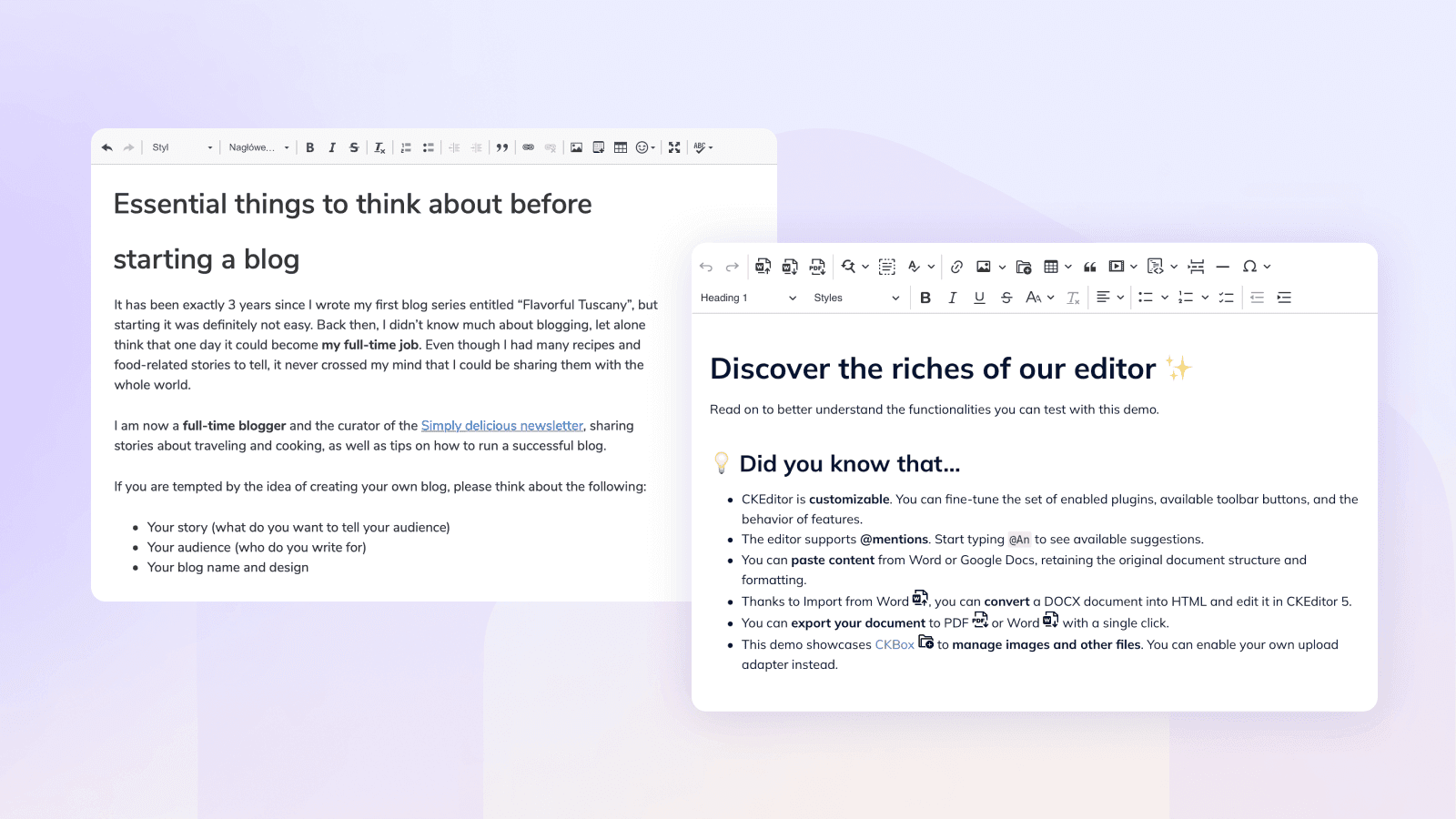 CKEditor Screenshot